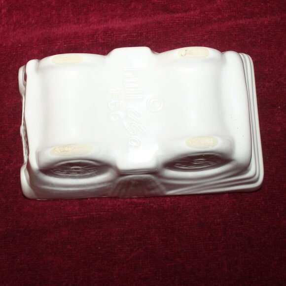 Vintage Hull Pottery USA Railway Car Ceramic Planter White - Picture 2 of 4